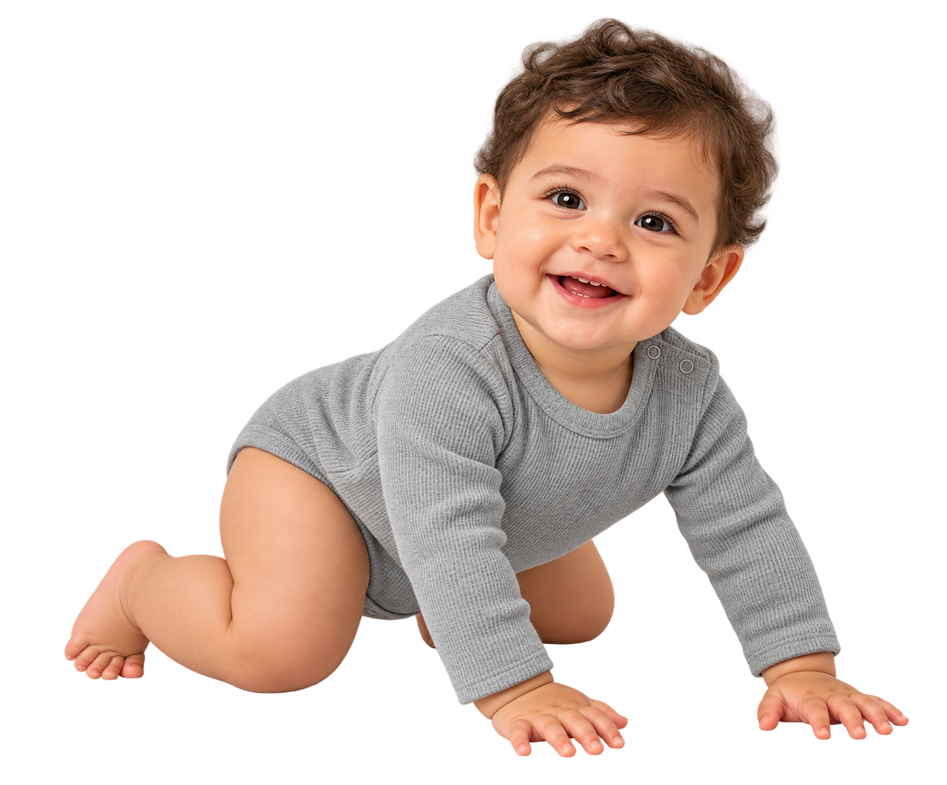Baby boy in BabyTut thermal clothing